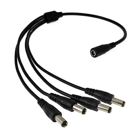 SAXXON Pulpo Divisor de Corriente Dahua Technology PSUWB07, Divisor, Negro
