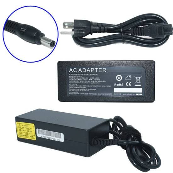 GENERICO Cargador / Adaptador para Laptop AC-Toshiba GENERICO de 65W 19V-3.42A (5.5*2.5)