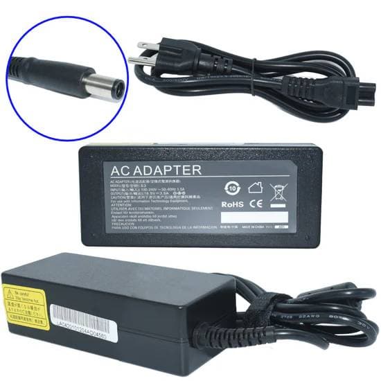 GENERICO Cargador / Adaptador para Laptop GENERICO AC-HP-PinCentral de 65W 18.5V-3.5A (7.4*5.0)