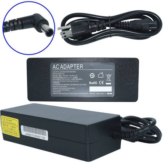 GENERICO Cargador / Adaptador para Laptop AC-Sony-VAIO GENERICO de 90W 19.5V-4.74A (6.0*4.4)