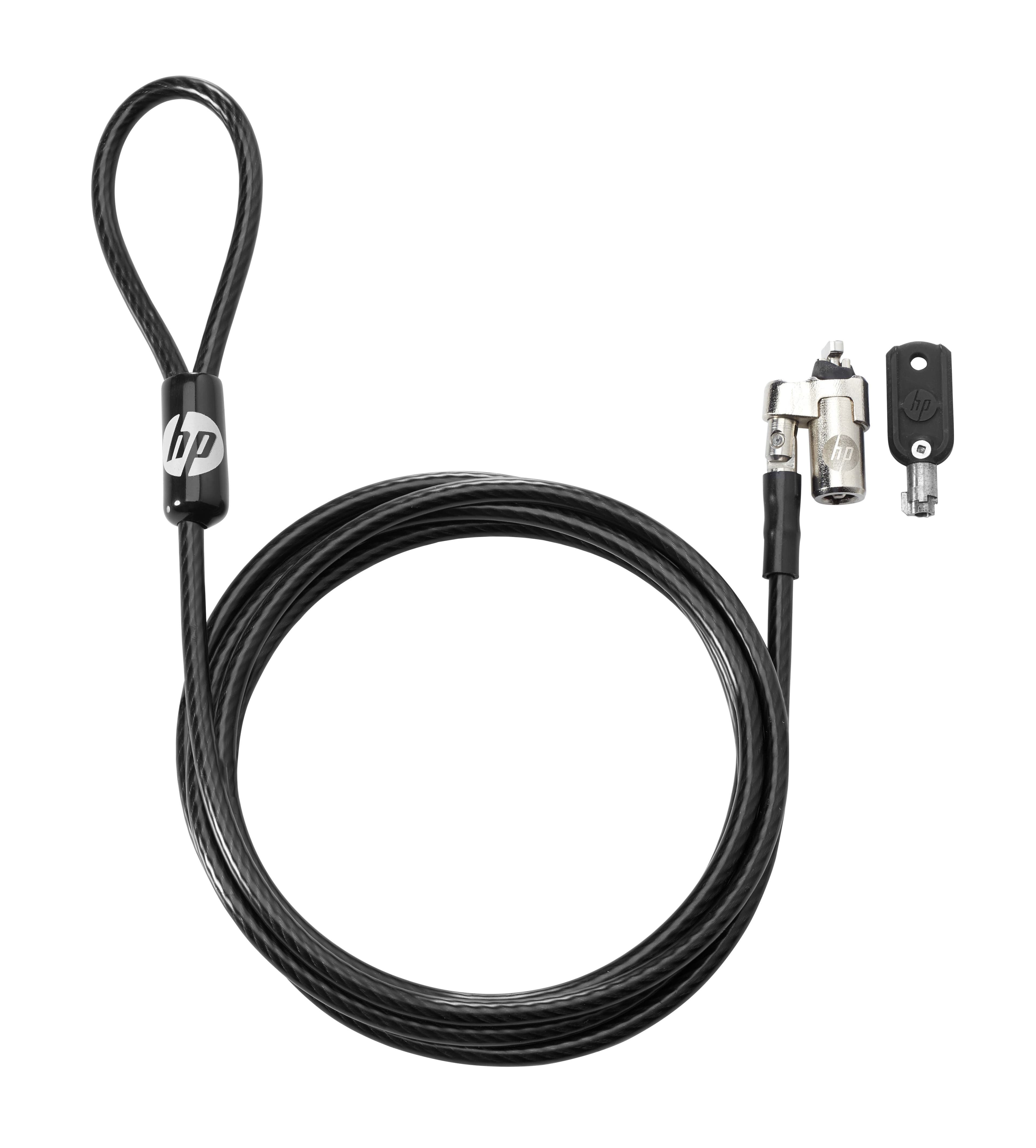 HP Candado de seguridad HP T1A62AA Llave, Acero galvanizado, 1.83 m, Laptops