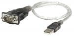 MANHATTAN 205146 Convertidor USB a Puerto Serial DB9 Macho. Longitud del cable: 45 cm