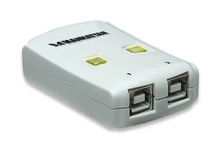 MANHATTAN Hub USB 162005 MANHATTAN , USB 2.0, Color blanco, 2 puertos