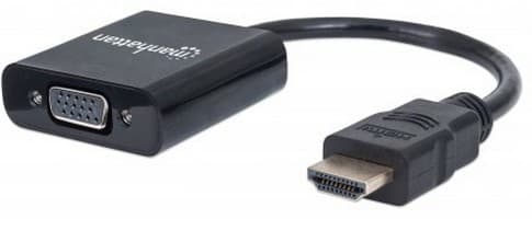 MANHATTAN Convertidor HDMI a VGA MANHATTAN 151436, 0,22 m, HDMI, VGA, Macho/hembra, Negro