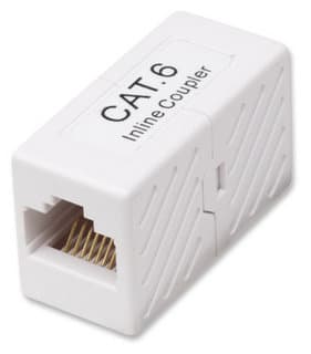 INTELLINET 504751 Cople RJ45-RJ45 CAT6, Modular, color Blanco, Para uso con cable de Par Trenzado sin Blindar (UTP) Cat6