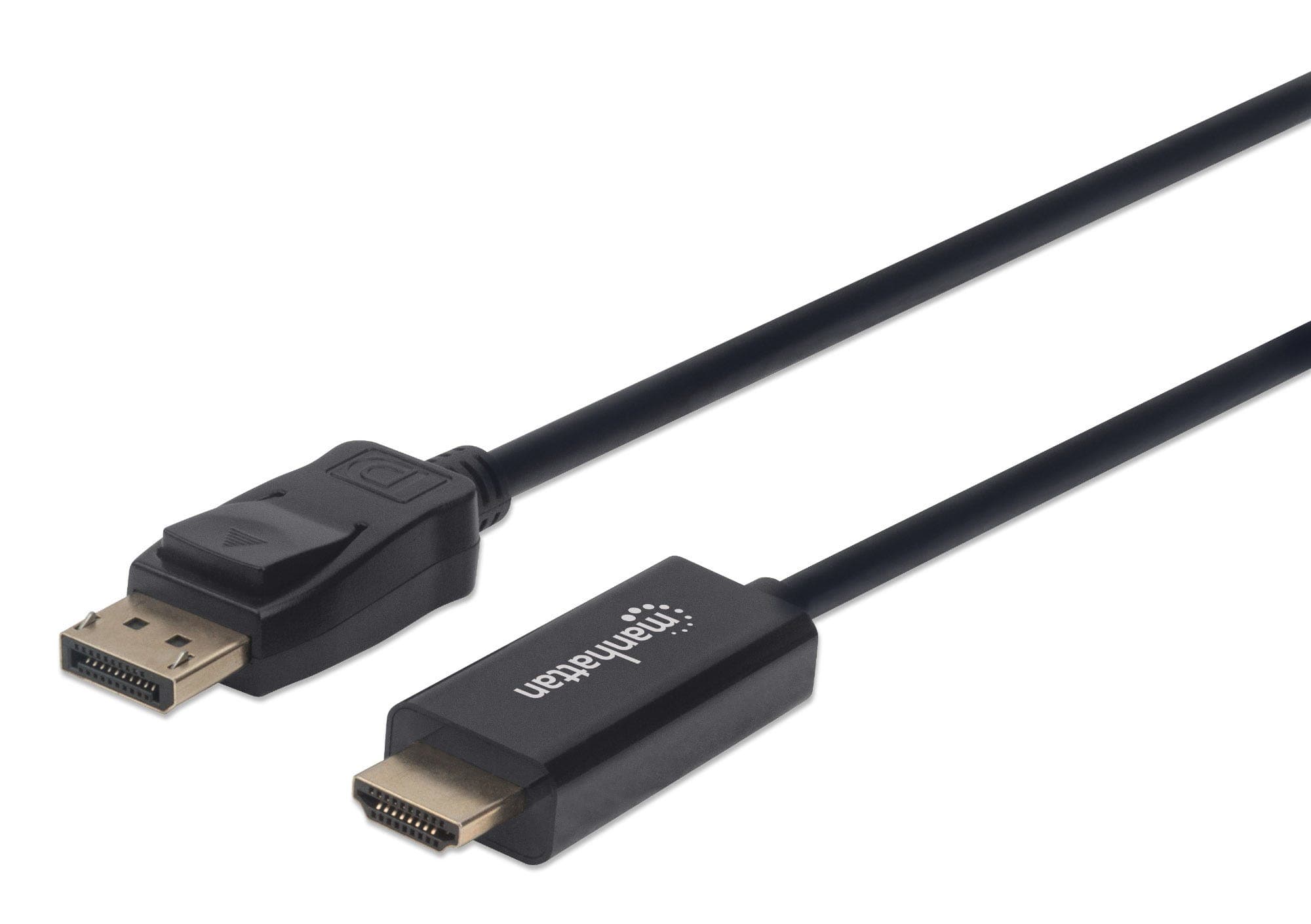 MANHATTAN 152662 Cable DisplayPort Macho a HDMI Macho, 1 m, negro resoluciones de video Full-HD hasta 1080p a 60Hz