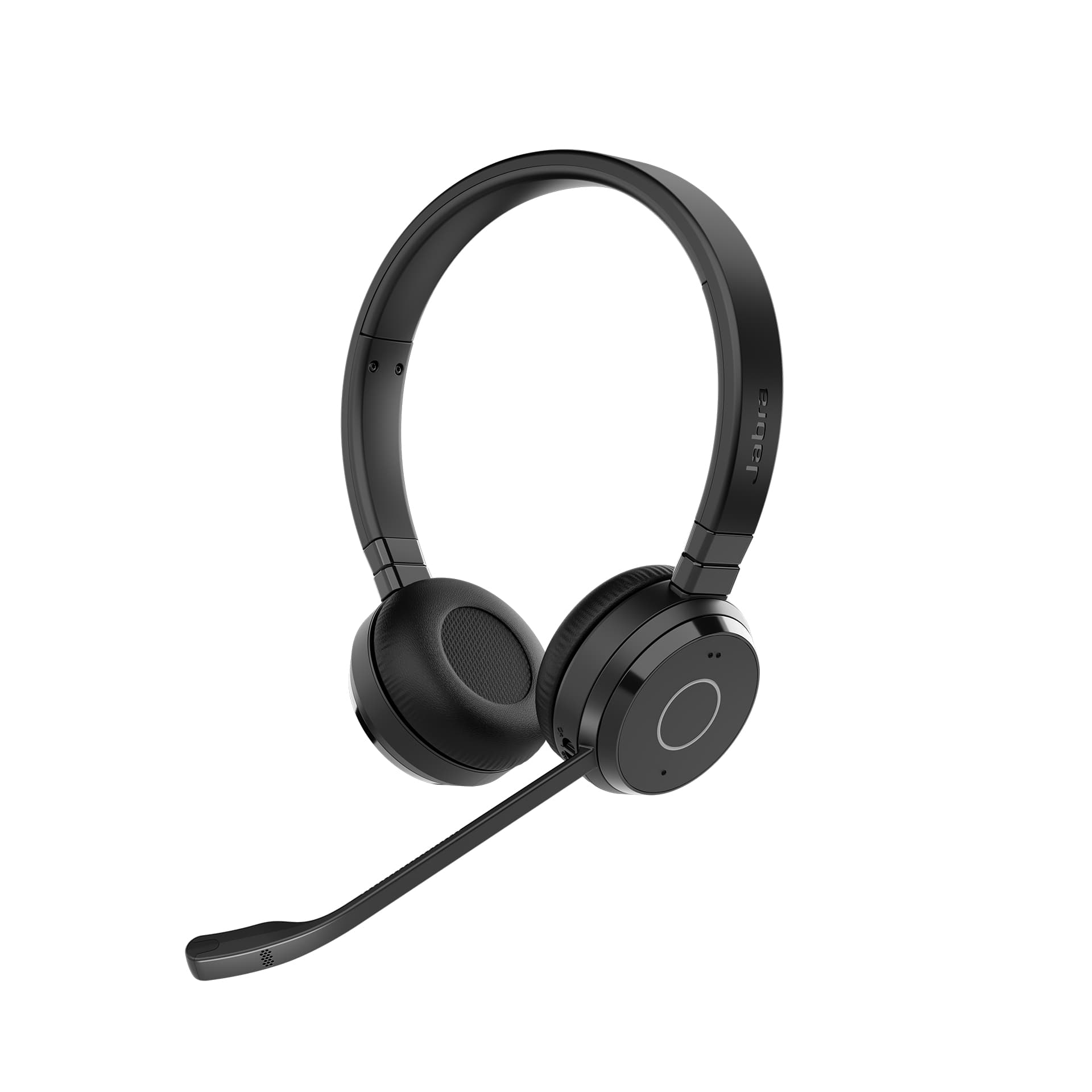 Jabra Audífonos inalámbricos tipo diadema estéreo con adaptador Bluetooth Link 390 USB-A, micrófono con cancelación de ruido y certificación para MS