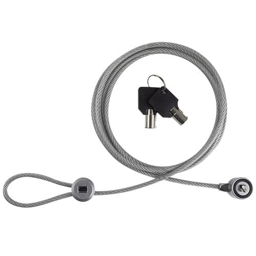 PERFECT CHOICE Candado para laptop (PC-160076) Acero recubie PERFECT CHOICE PC-160076, Llave, Plateado, Acero, 2 m|, Laptops