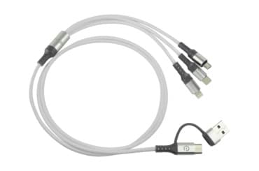 Easy Line Cable de carga universal 5 en 1. Carga simultáneamente 3 dispositivos. Easy Line