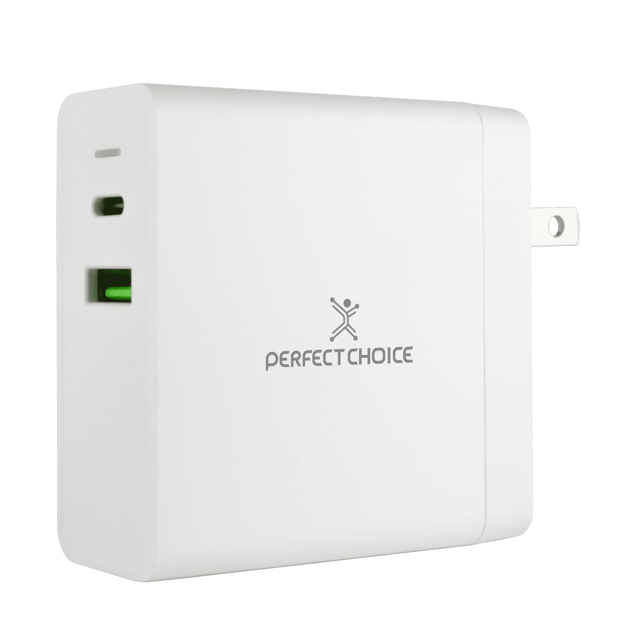 PERFECT CHOICE Adaptador de Corriente 65W para Laptops y Dispositivos Móviles Color Blanco | PERFECT CHOICE