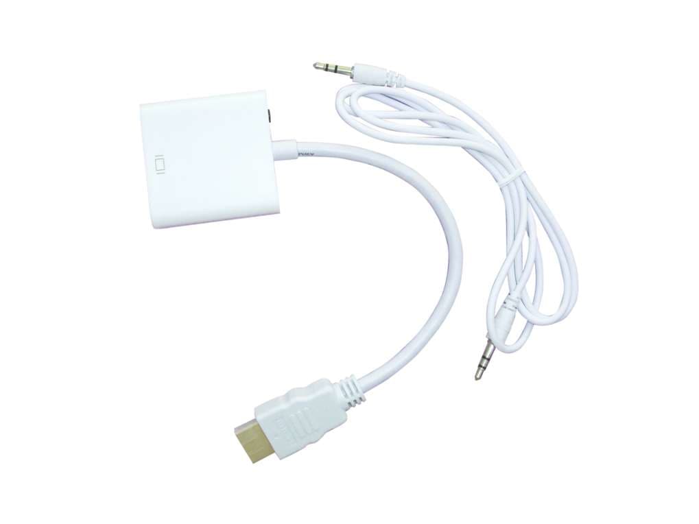 Naceb Technology Convertidor HDMI/VGA Naceb Technology, HDMI, VGA, Macho/hembra, Color blanco