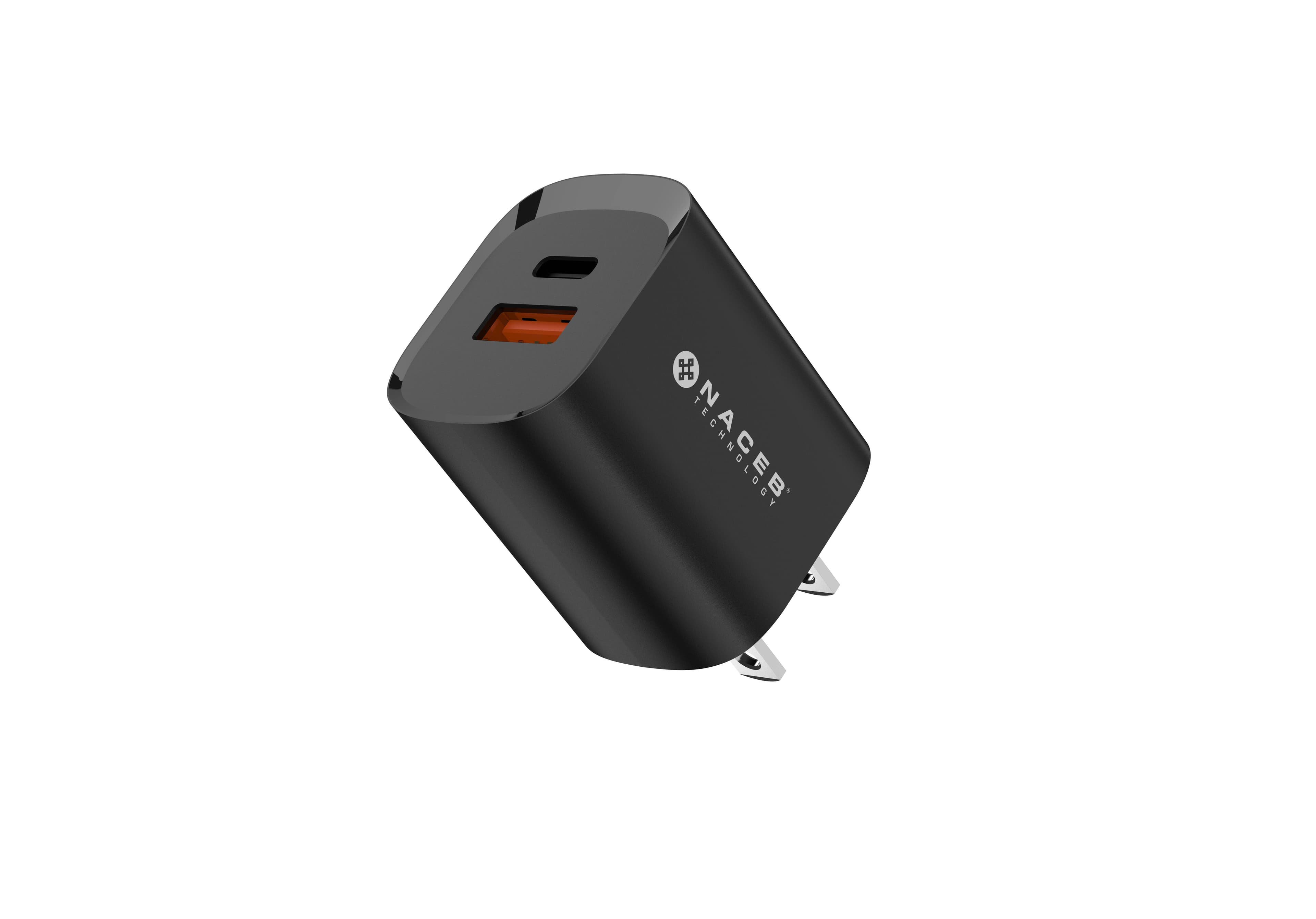 Naceb Technology CARGADOR DE PARED NA-0143 USB-A + USB-C