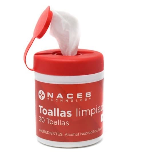 Naceb Technology Toallas Naceb Naceb Technology NA-0801, Rojo, Paños húmedos, Computadoras