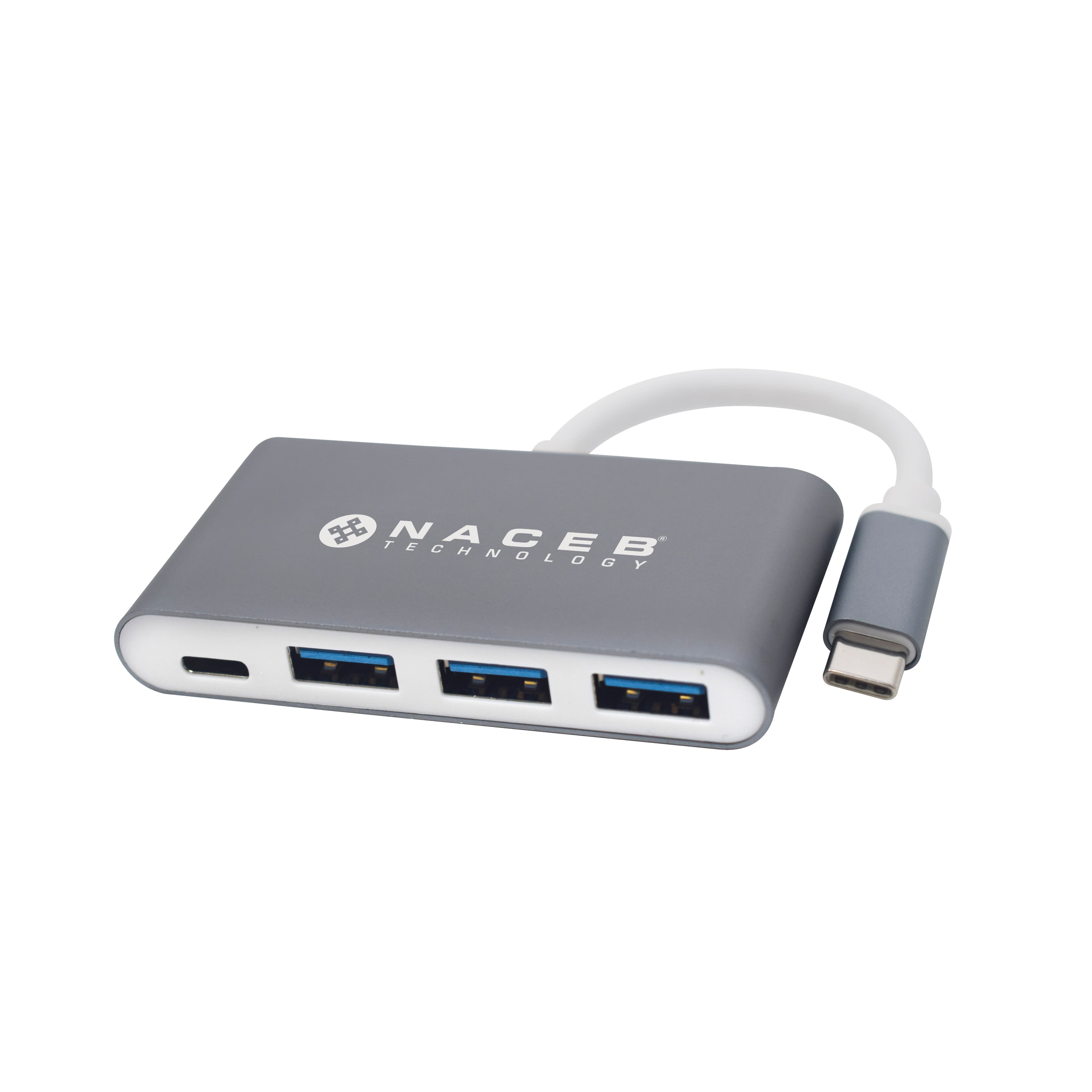 Naceb Technology Adaptador NACEB HUB TIPO C A USB 3.0 NA-0112