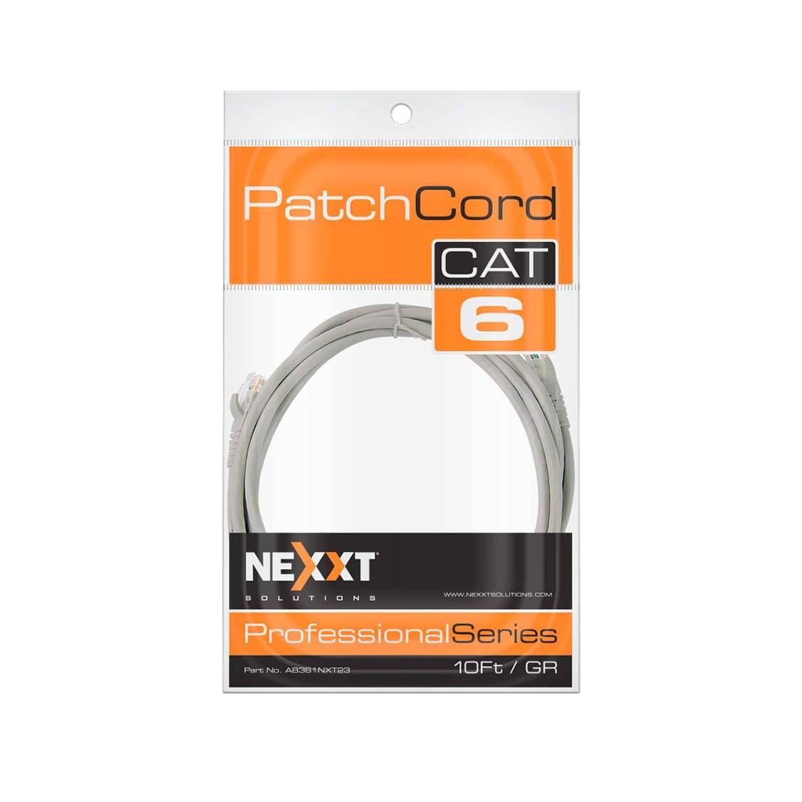 NEXXT Cable patch cord Cat.6 UTP, multifilar, con revestimiento tipo CM, 3.00M, Gris 24AWG