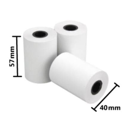Nextep Rollo de Papel Nextep Térmico NE-528 57x40 mm c/10 piezas gramage 55 y largo 14m+5% impresión color negro