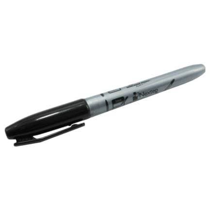 Nextep Marcador Permanente Nextep NE-070 Punto Fino 2mm Color Negro con 12 piezas