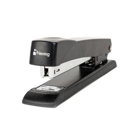 Nextep Engrapadora Nextep NE-102 Metálica Profesional Tira completa color negro sujeta 25 hojas de un solo golpe peso de 220 gr master con 72 piezas