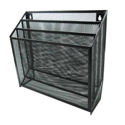 Nextep Clasificador Nextep ne-176 Malla Metálica tres niveles Grande caja blanco Negro