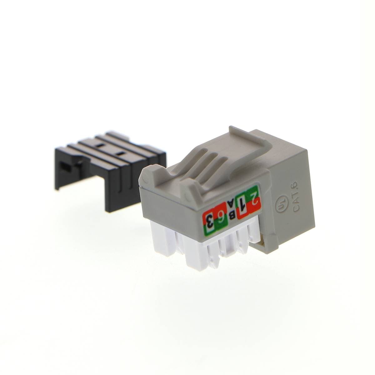 NEXXT Módulo Keystone jack RJ-45 hembra Cat.6 Sin blindaje, tipo 110, Gris PCGKJC6TYRJGR