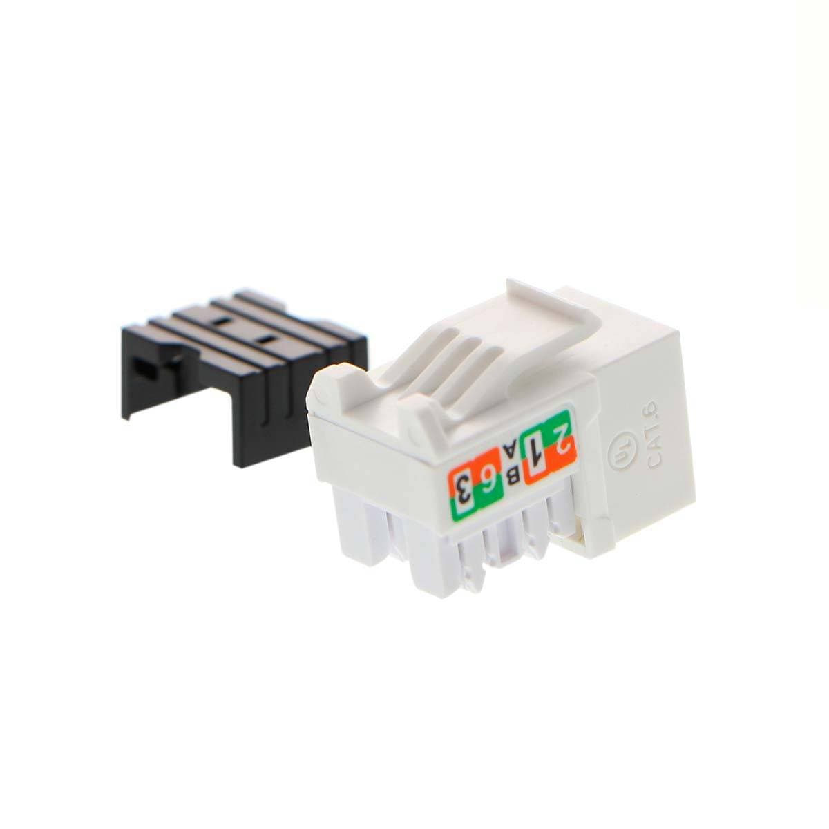 NEXXT Módulo Keystone jack RJ-45 hembra Cat.6 Sin blindaje, tipo 110, Blanco PCGKJC6TYRJWH