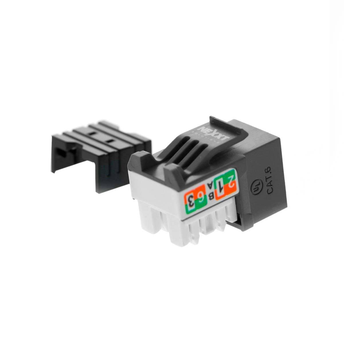 NEXXT Jack NEXXT PCGKJC6TYRJBK, RJ-45, Negro, Bronce y Niquel, Cat6