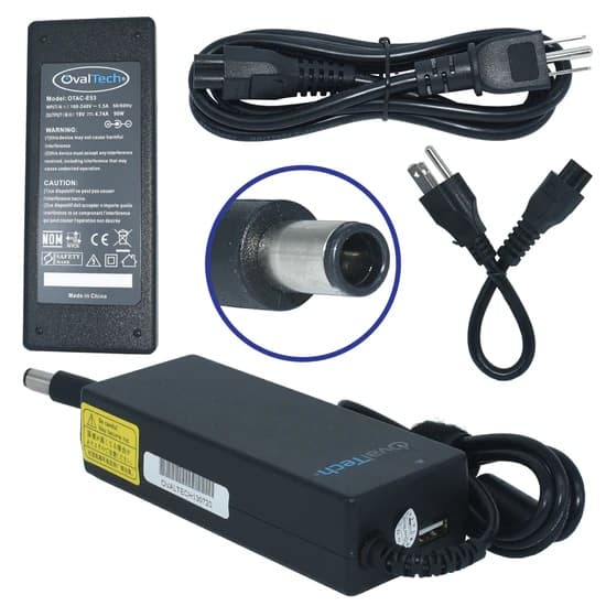 OVALTECH Cargador / Adaptador para Laptop OTAC-E53 OVALTECH de 90W 19V-4.74A (7.4*5.0)