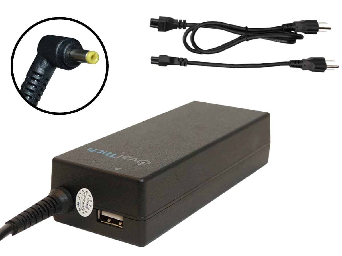OVALTECH Cargador / Adaptador para Laptop OTAC-E67 OVALTECH de 65W 20V/3.25A (4.0*1.7)