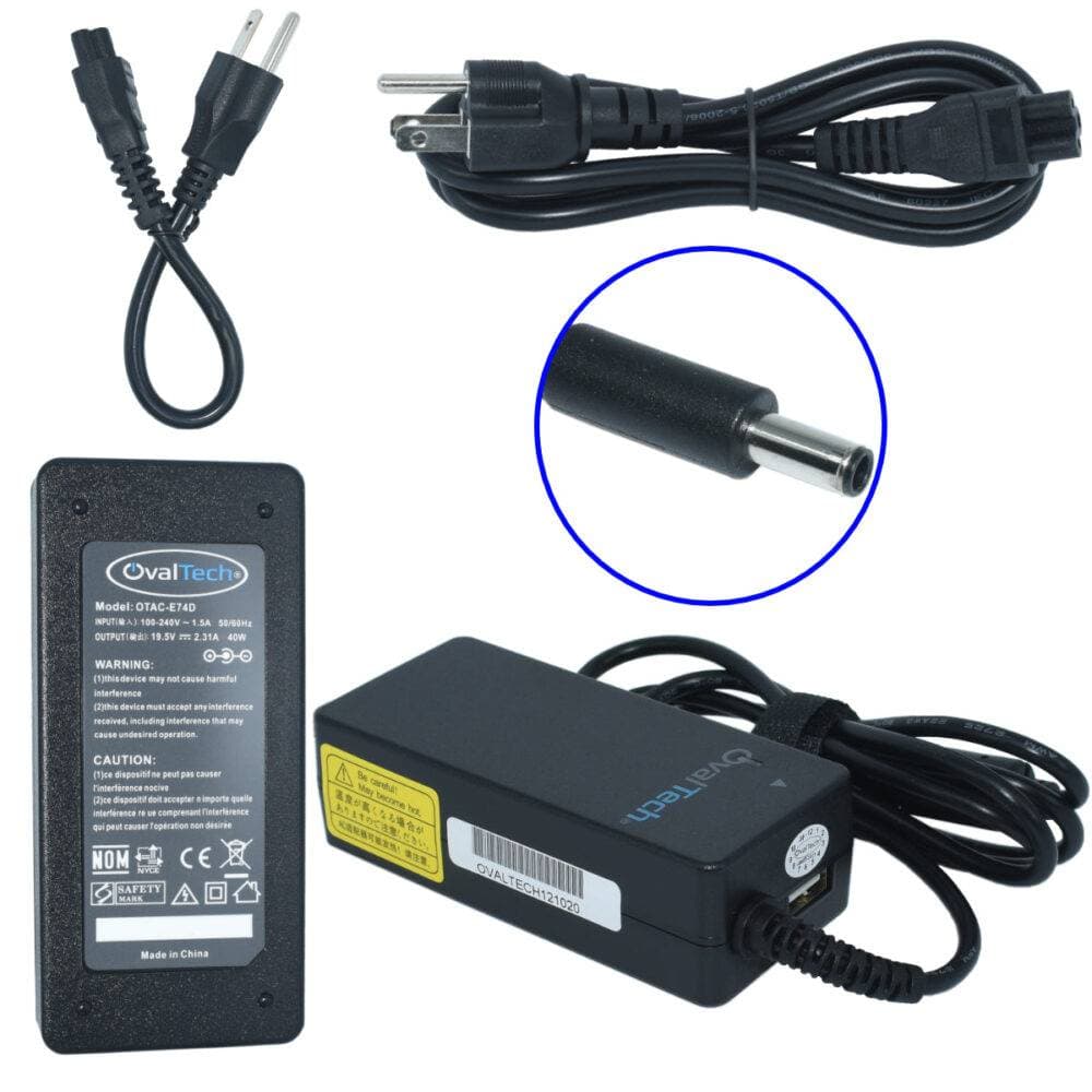 OVALTECH Cargador / Adaptador para Laptop OTAC-E74D OVALTECH de 45W 19.5V 2.31A (4.5*3.0)