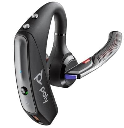 PLANTRONICS HP Poly Voyager 5200, Inalambrico para moviles y computadoras, Bluetooth, incluye base de carga