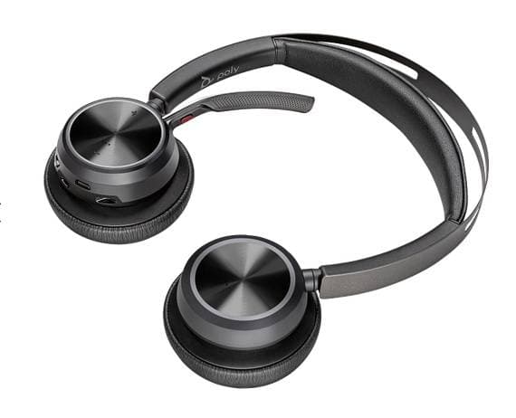 PLANTRONICS HP Poly Voyager Focus 2, Bluetooth para moviles y computadora, con cable USB-C/A