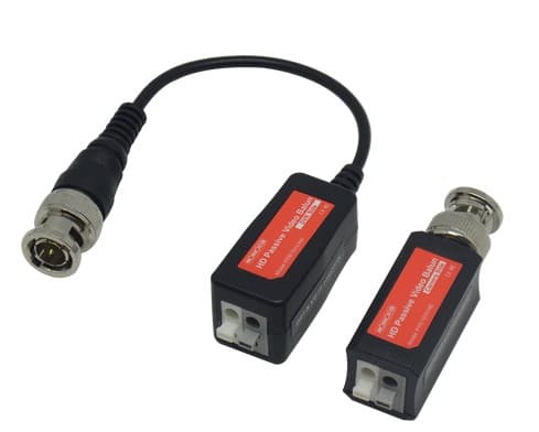 PROVISION-ISR Video Balum puro Video, pasivo, soporta cámaras AHD hasta 8 MP (hasta 200 metros), compatible con CVI, TVI y CVBS (hasta 150 metros)