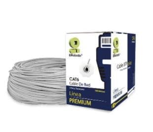 BROBOTIX Bobina UTP, Cat6, 100 m, Interior, Gris, 100% Cobre, BROBOTIX 065810
