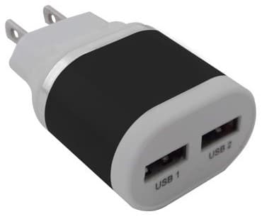 BROBOTIX Cargador BROBOTIX 2 Puertos USB 161264N, Negro, USB