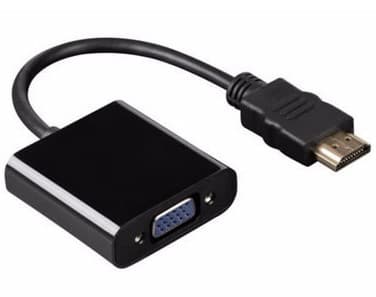 BROBOTIX CONVERTIDOR HDMI MACHO A VGA HEMBRA, NEGRO, LARGO: 24.5CM, BROBOTIX, 110910N