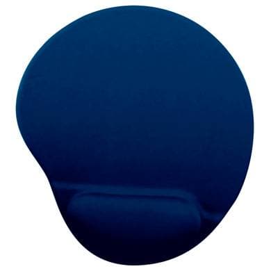 BROBOTIX Mouse Pad, C/ Almohadilla Tipo Gel, AZUL MARINO, Antiderrapante, Monótono, 24.5*21.5*0.2 Cms, BROBOTIX 500074A