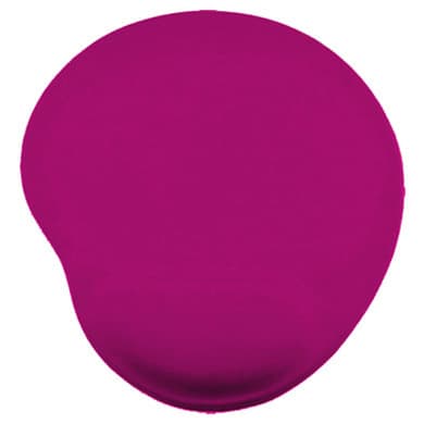 BROBOTIX Mouse Pad, C/ Almohadilla Tipo Gel, ROSA, Antiderrapante, Monótono, 24.5*21.5*0.2 Cms, BROBOTIX 500074P
