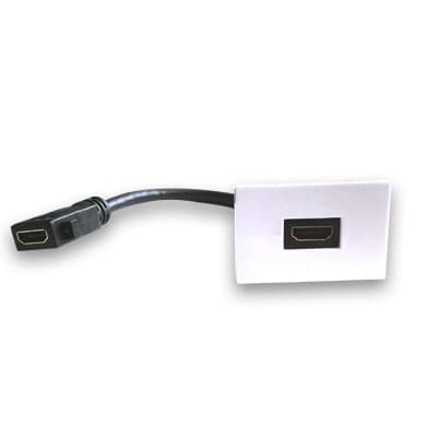 BROBOTIX Inserto HDMI BROBOTIX 938917, HDMI, Hembra/hembra, Color blanco