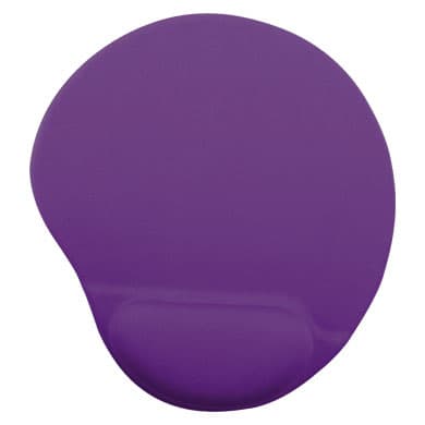 BROBOTIX Mouse Pad, C/ Almohadilla Tipo Gel, MORADO, Antiderrapante, Monótono, 24.5*21.5*0.2 Cms, BROBOTIX 500074M