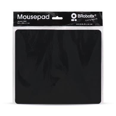 BROBOTIX Mouse Pad Ultra Delgado Negro con Bolsa BROBOTIX 497264