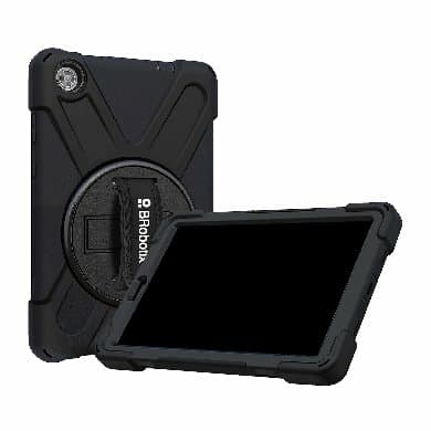 BROBOTIX FUNDA PROTECTOR C/CORREA, USO RUDO, GIRO 360°, PARA LENOVO TAB M8, TB300FU (2023), TB301XU (2024), 8 PULGADAS, CON MICA, BROBOTIX 6005187