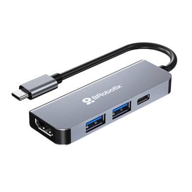 BROBOTIX DOCKING STATION USB C, 4 EN 1, 1 PUERTO HDMI
