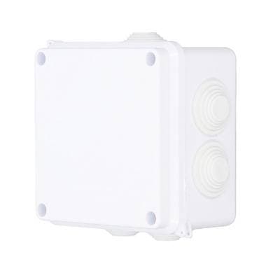 BROBOTIX Caja Plástica 100X100X70 Sello de Goma IP65 BROBOTIX 6007112, Color Blanco