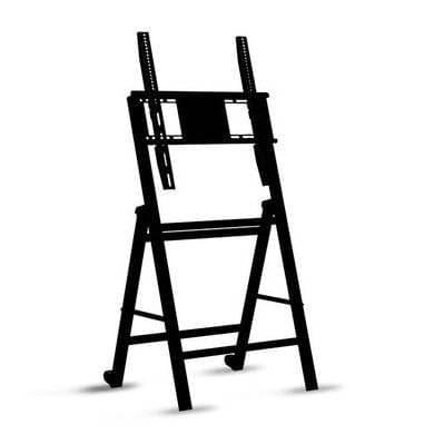 BROBOTIX Soporte de piso Flip, plegable, para pantalla de 32 a 86 pulgadas en posición vertical u horizontal, acero (Resistencia 50 kgs) BROBOTIX 6005217