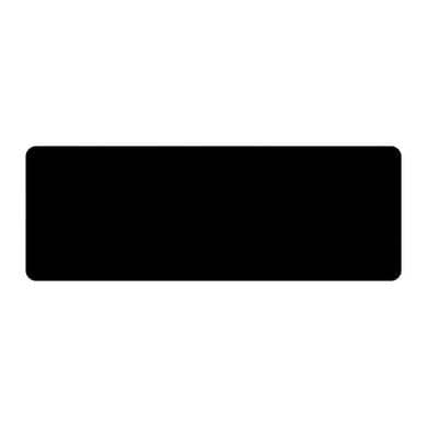 BROBOTIX Mousepad Gaming, superficie extra suave y antiderrapante, repelente al agua, bordes cocidos, resistente, 40x90x.03 cms, negro, BROBOTIX 6007105