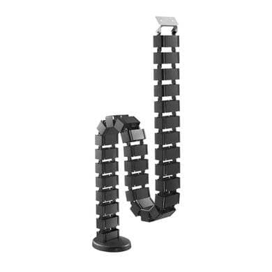BROBOTIX ORGANIZADOR DE CABLES EN VERTICAL ARTICULADO, MATERIAL ABS Y ACERO, COLOR NEGRO, 6006924 BROBOTIX