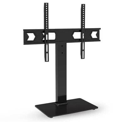 BROBOTIX SOPORTE TV PARA ESCRITORIO O MESA CON BASE DE CRISTAL TEMPLADO, 37-75 PULGADAS, RESISTENCIA 45 KG, 6007778 BROBOTIX