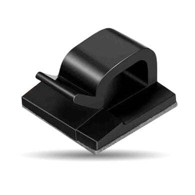 BROBOTIX ORGANIZADOR DE CABLES, ORGANIZADOR ADHESIVO PARA CABLES, PAQUETE CON 24 PIEZAS, COLOR TRANSPARENTE, 406337, BROBOTIX