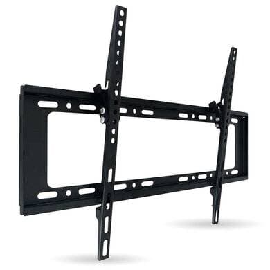 BROBOTIX SOPORTE DE PARED FIJO PARA TV DE 32 A 85 PULGADAS, DE ACERO, RESISTENCIA 55KG, C/INCLINACIÓN DE 12 GRADOS, 406047, BROBOTIX