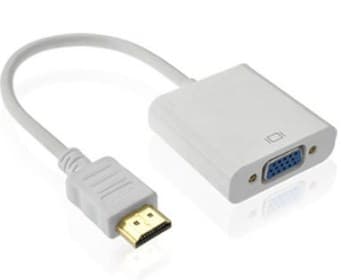 BROBOTIX Convertidor HDMI a VGA, Blanco, BROBOTIX 110910